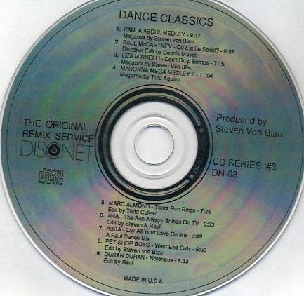 Disconet Dance Classics Vol 3: BACKUP CD